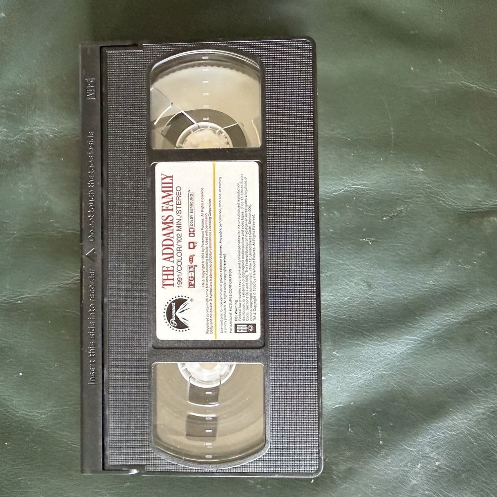 Rare The Adams Family (VHS, 1991) McDonald's‎ Exclusive - Vintage Movie - Picture 4 of 13